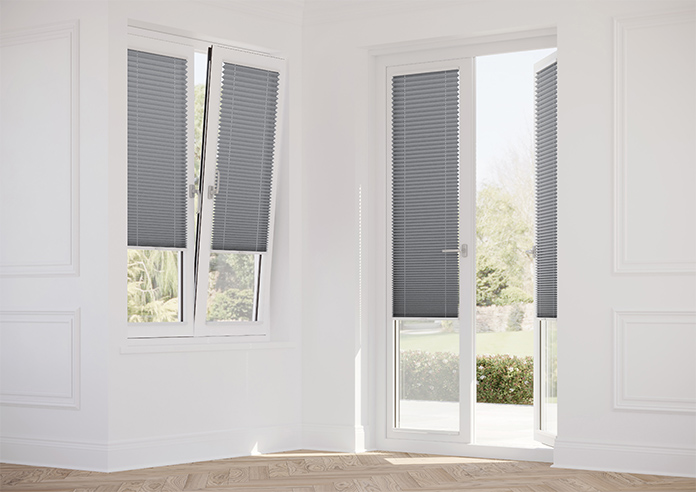 Solaris, Lupa Grey - Stick Fit Pleated Blind - Image 14
